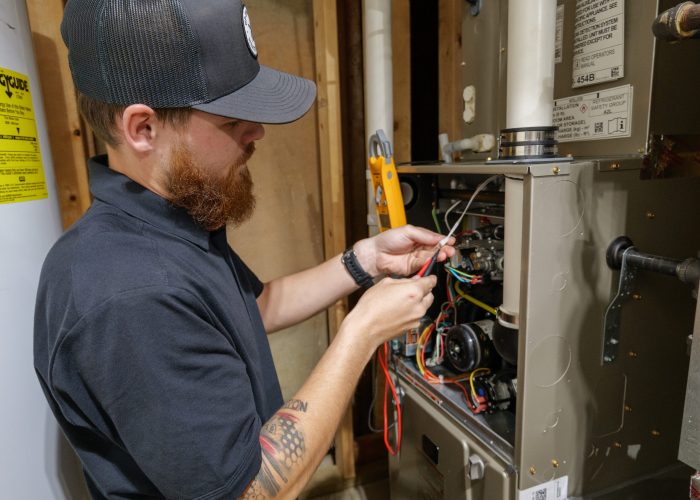 servicing furnace